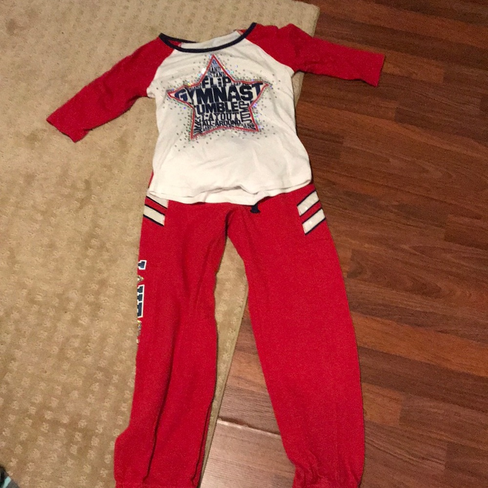 Girls Justice outfit gymnast size 8